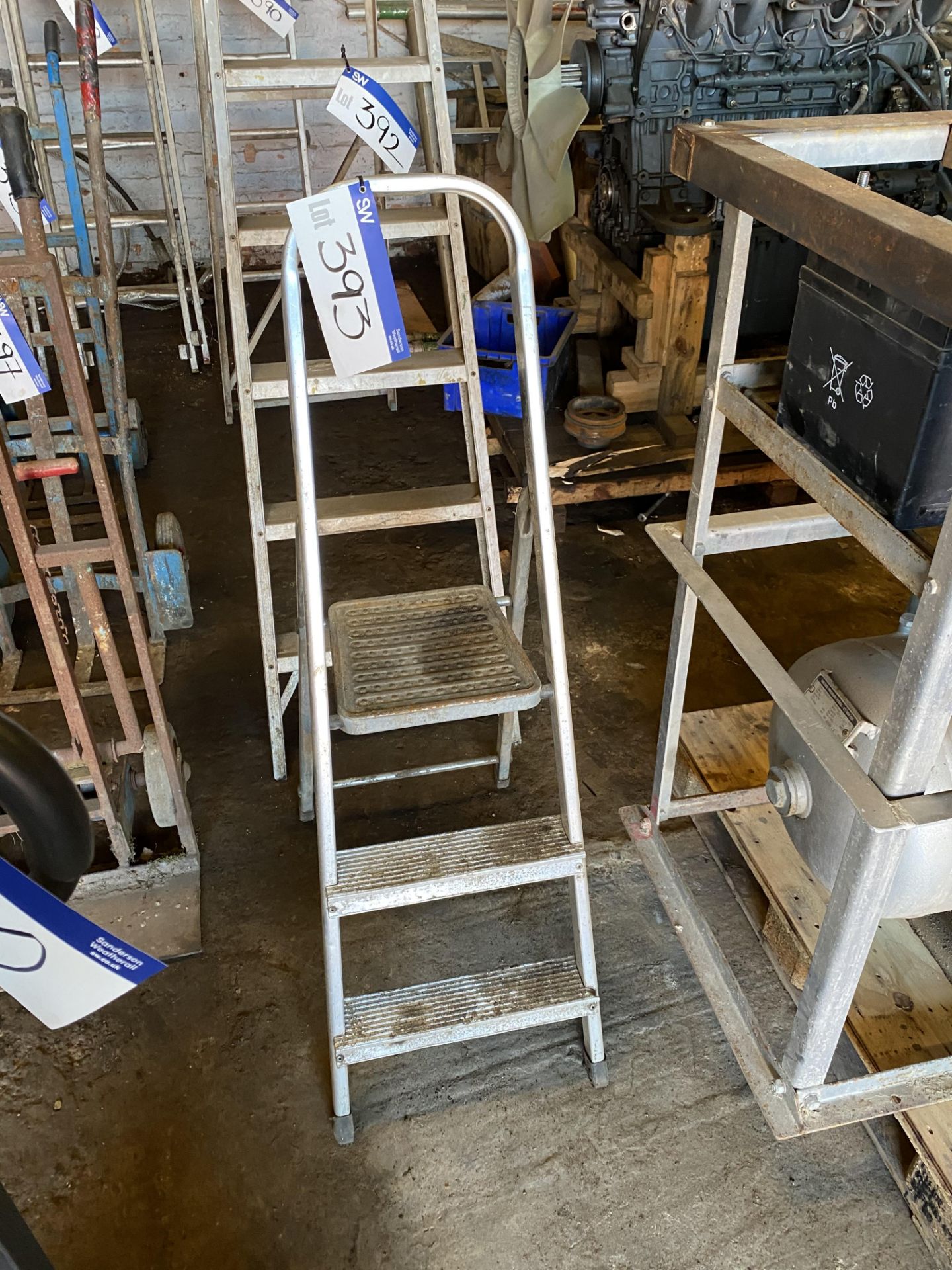 Three Rise Alloy Stepladder