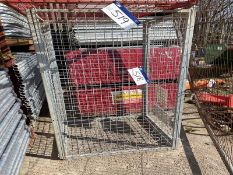 Galvanised Steel Wire Mesh Bottle Cage, approx. 90