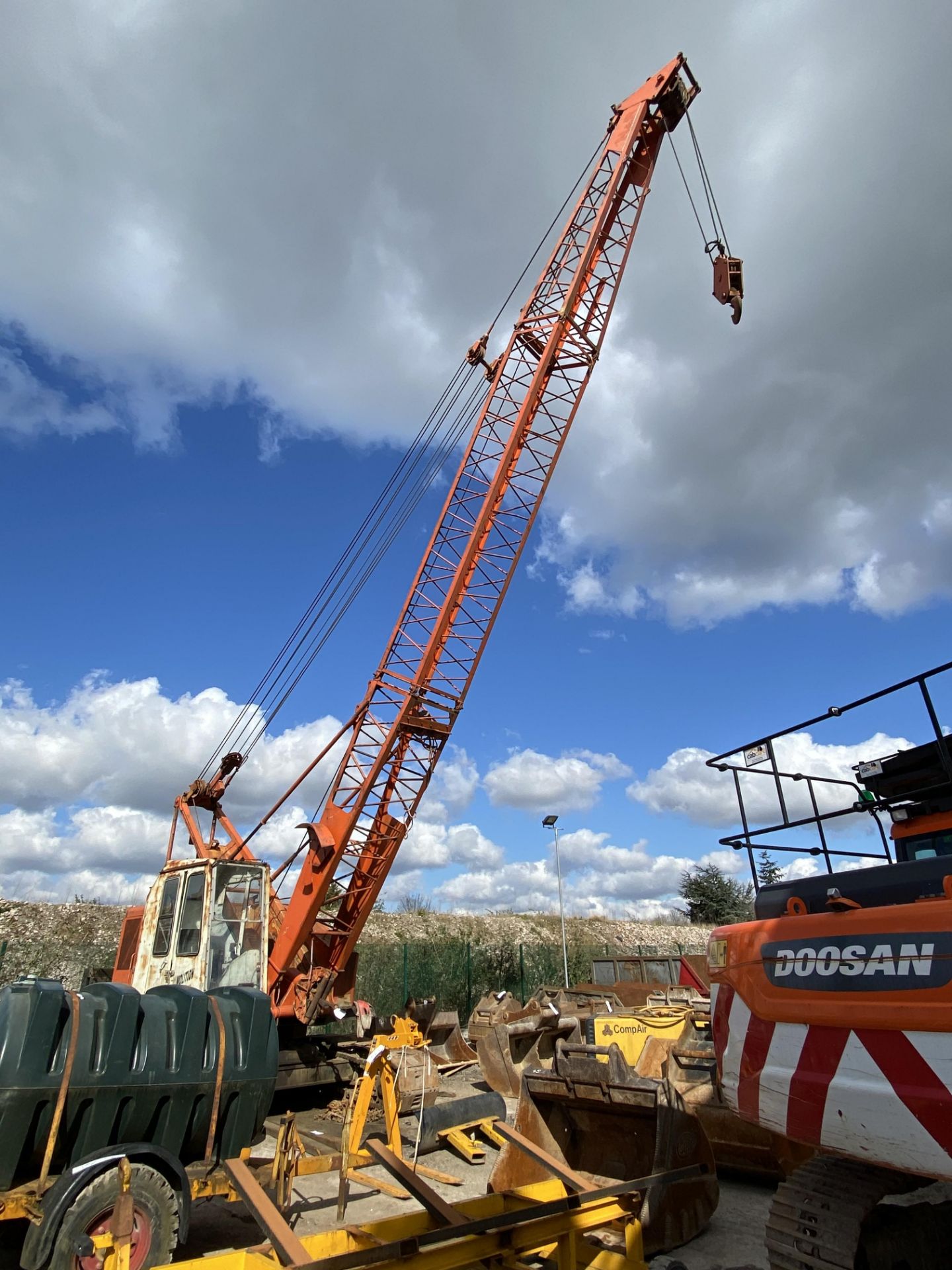 Priestman 10ton cap. TRACK MOUNTED CRANE, with fou - Image 2 of 11