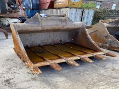 Lemac 1.7m wide Rock Bucket, serial no. 38/4, 80mm