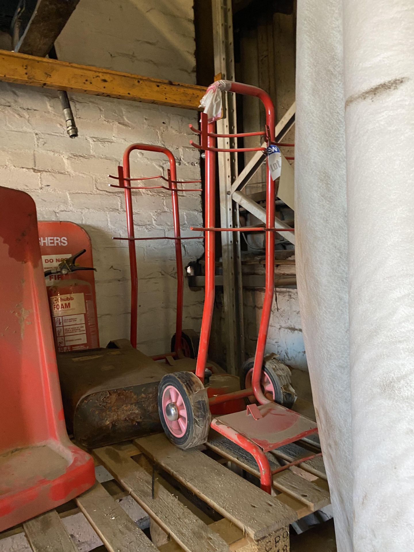 Two Fire Extinguisher Bottle Trolleys & Two Plasti - Image 2 of 2