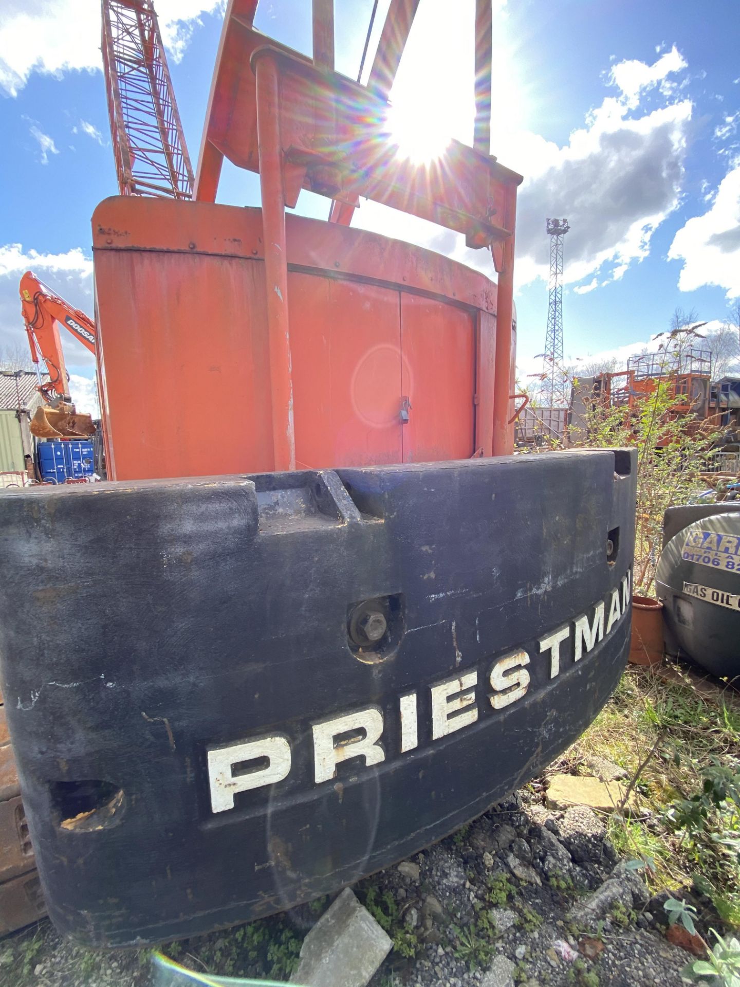 Priestman 10ton cap. TRACK MOUNTED CRANE, with fou - Image 5 of 11