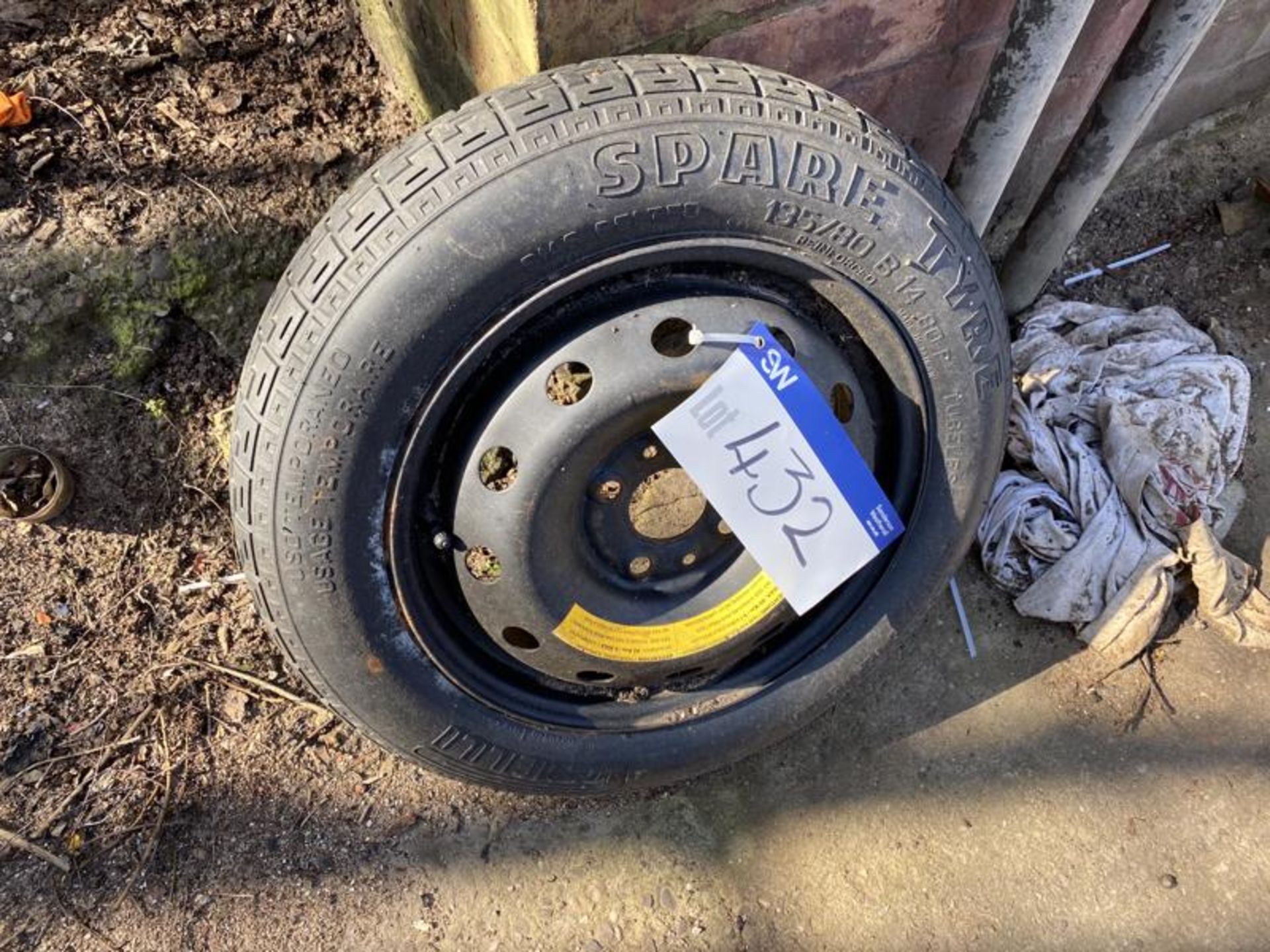 135/ 80 14.80 Spare Tyre