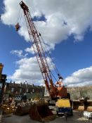 Priestman 10ton cap. TRACK MOUNTED CRANE, with fou