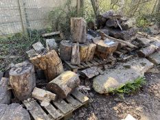 Assorted Logs, as set out in one area