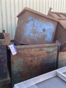 Steel Bin, approx. 1.2m x 1.2m x 1.4m, with steel