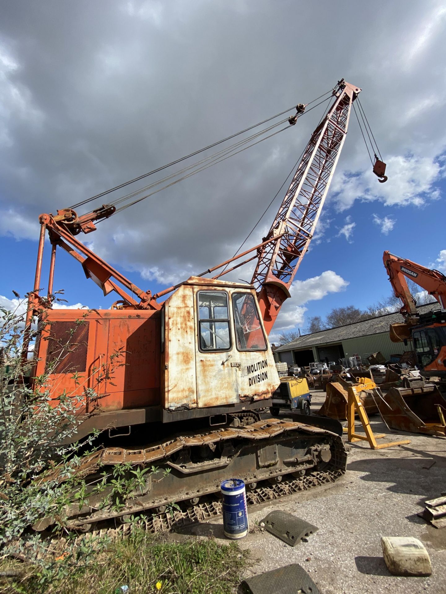 Priestman 10ton cap. TRACK MOUNTED CRANE, with fou - Image 3 of 11