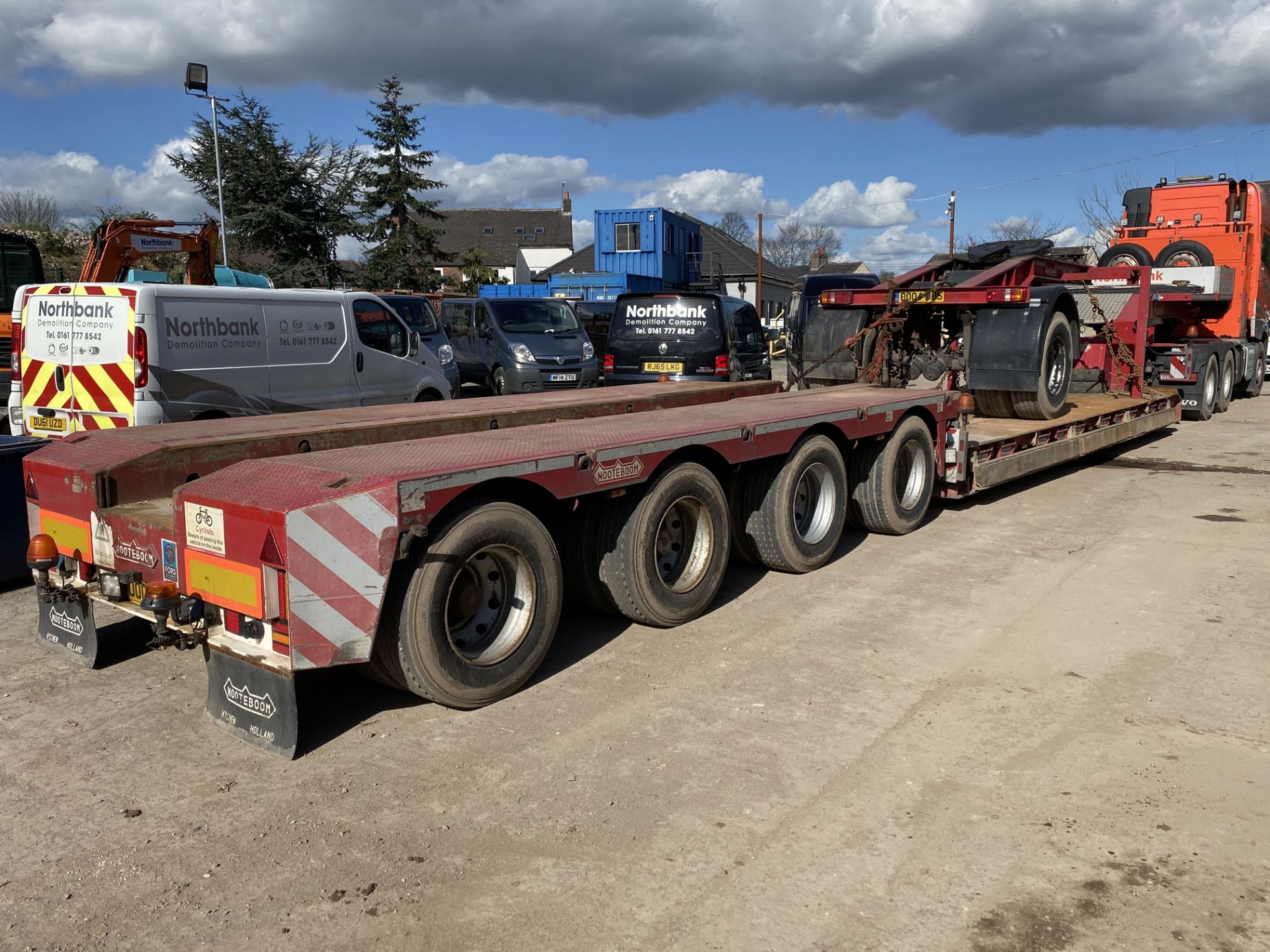 Nooteboom Euro-83-04 FOUR AXLE LOW LOADER TRAILER, - Image 3 of 6