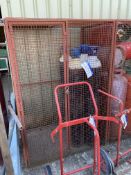 Steel Wire Mesh Bottle Cabinet, approx. 1.25m x 90