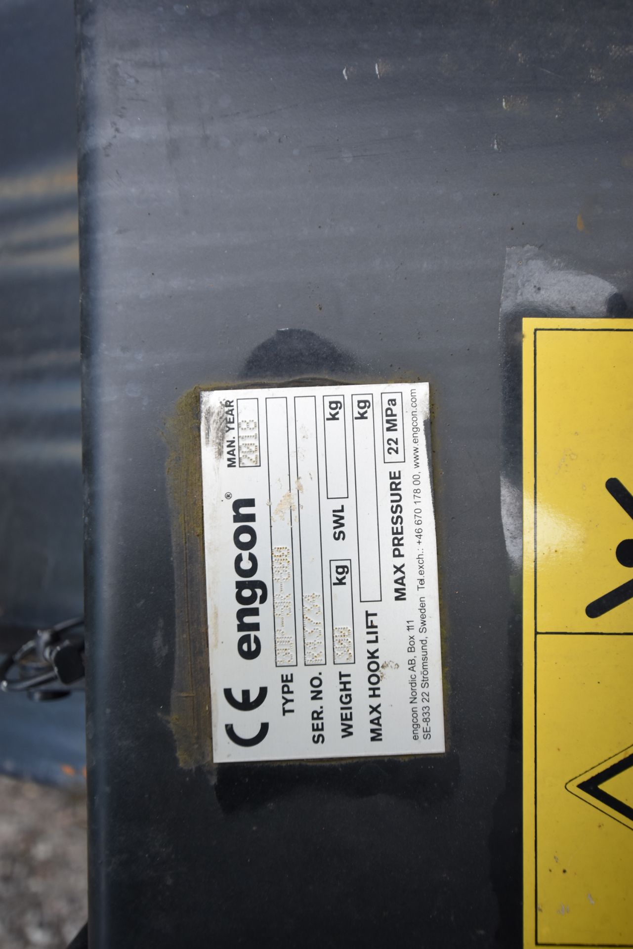 Engcon SOP-SR-800 TUNNEL BRUSH, serial no. R43734, - Image 3 of 4