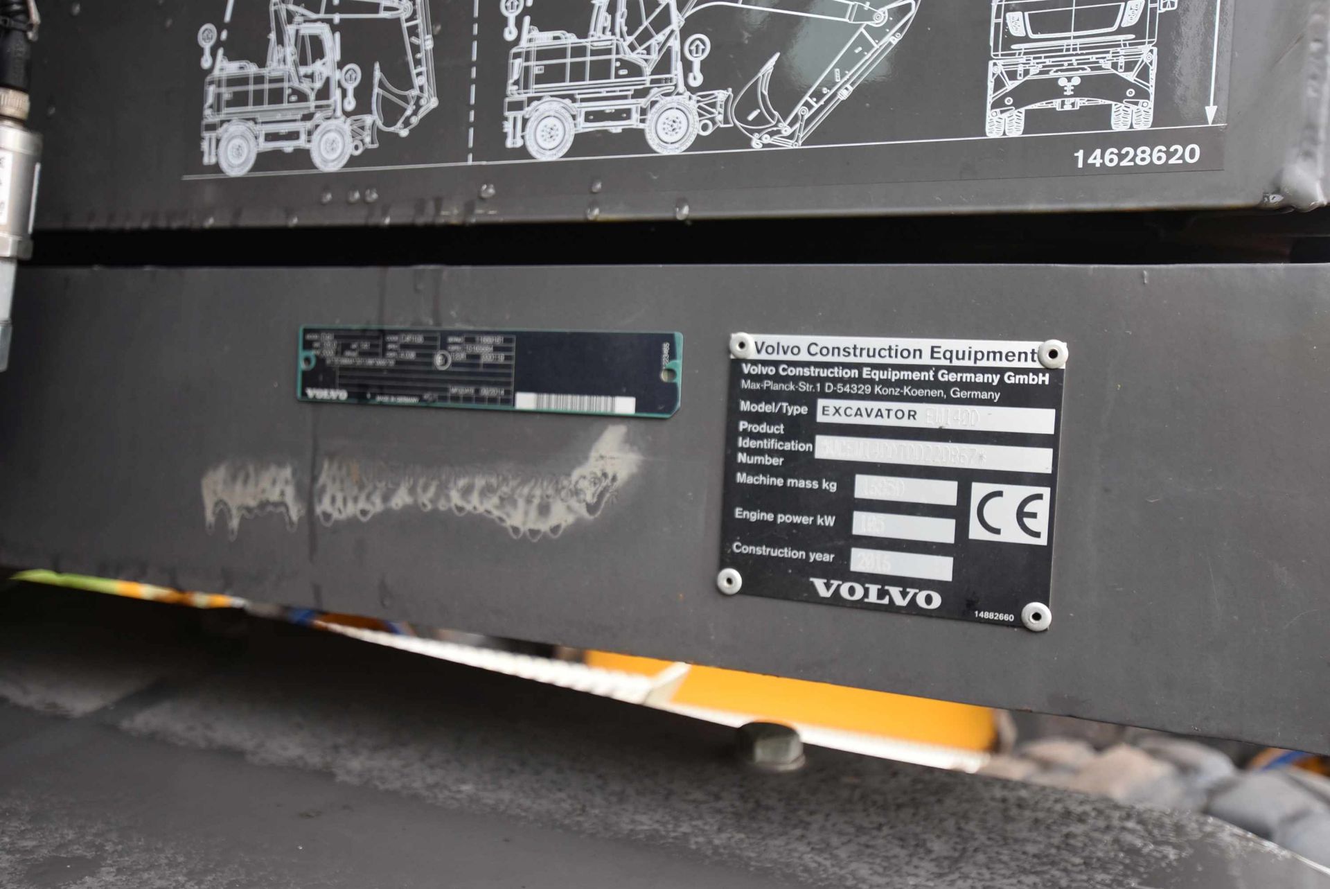 Volvo EW140D ROAD RAIL WHEELED EXCARAILER 220.LR, - Image 7 of 13