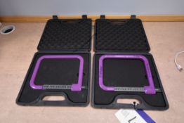 Two Glass-Xpert Glass Gauge, each in plastic carry case