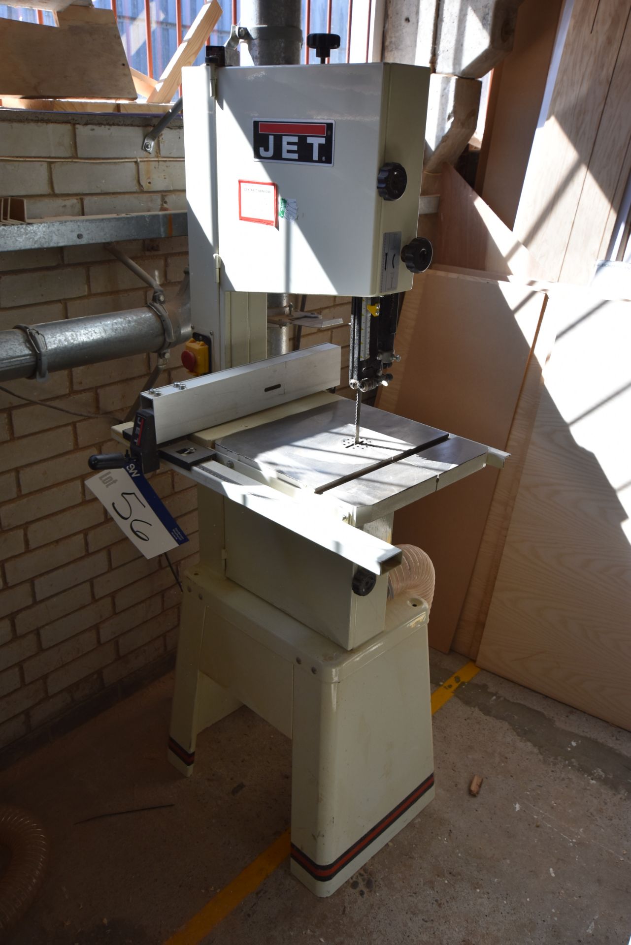 Jet JWBS-14 VERTICAL BANDSAW, serial no. 07110295, year of manufacture 2007, 230V, approx. 345mm