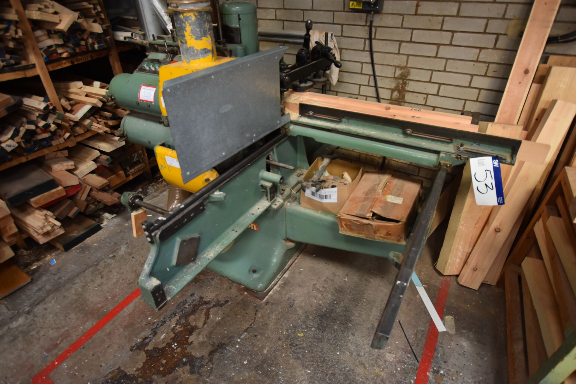 Robinson RP/P/E 15 x 6 SINGLE ENDED FIVE HEAD TENONER, machine no. 579, test no. 68/386, with