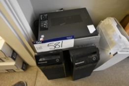 Three Lenovo Computers (hard disc(s) formatted)