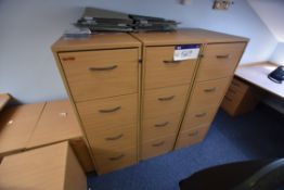 Three x Four Drawer Filing Cabinets (reserve removal until contents cleared)