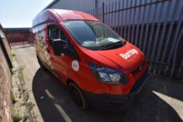 Ford TRANSIT CUSTOM 290 L1 2.2 TDCi 100ps LOW ROOF PANEL VAN, reg no. YG14 WVF, date first