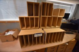 Pigeonholes as set out