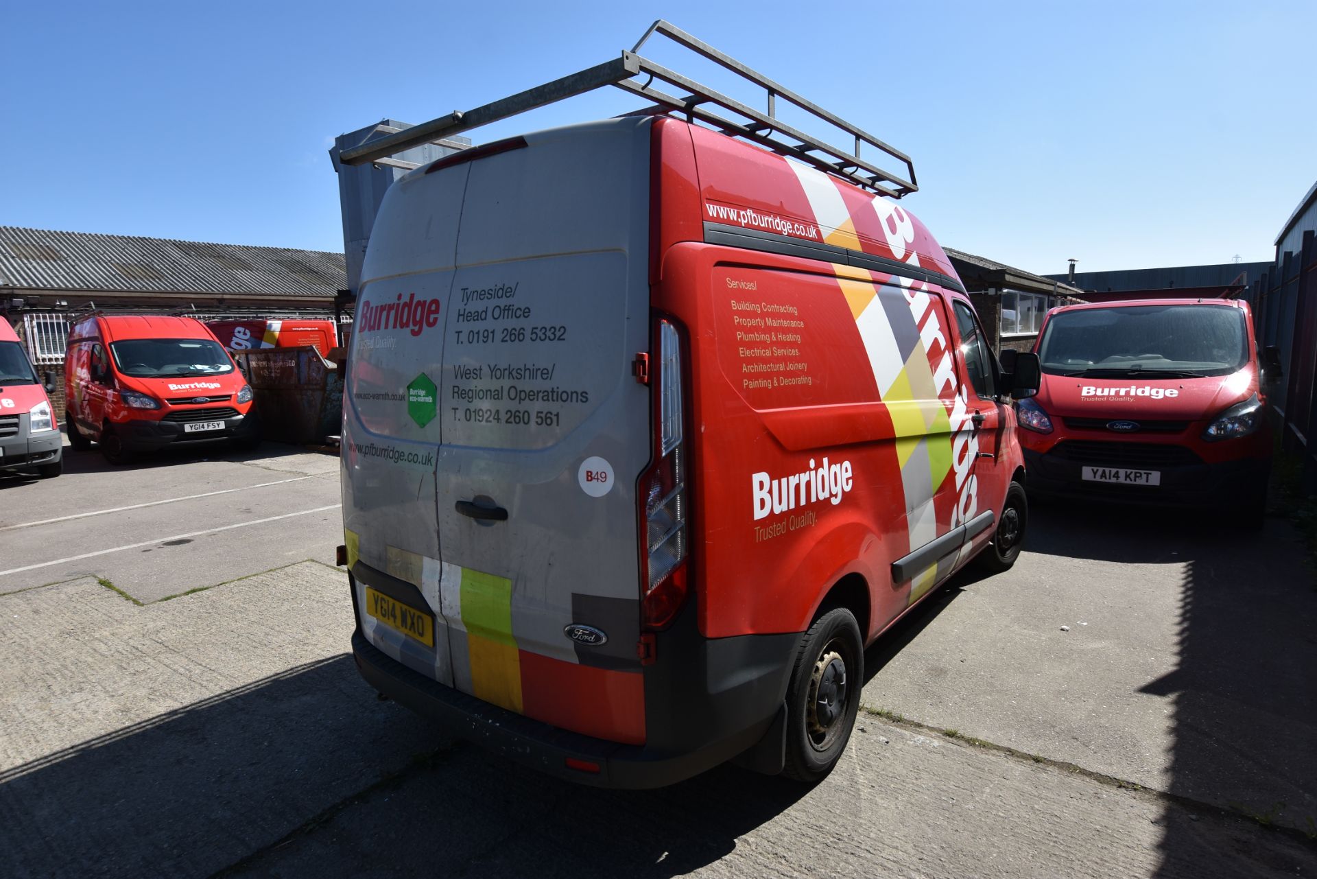 Ford CUSTOM 290 L1 FWD 2.2 TDCi 100ps LOW ROOF PANEL VAN, reg no. YG14 WXO, date first registered - Image 3 of 7