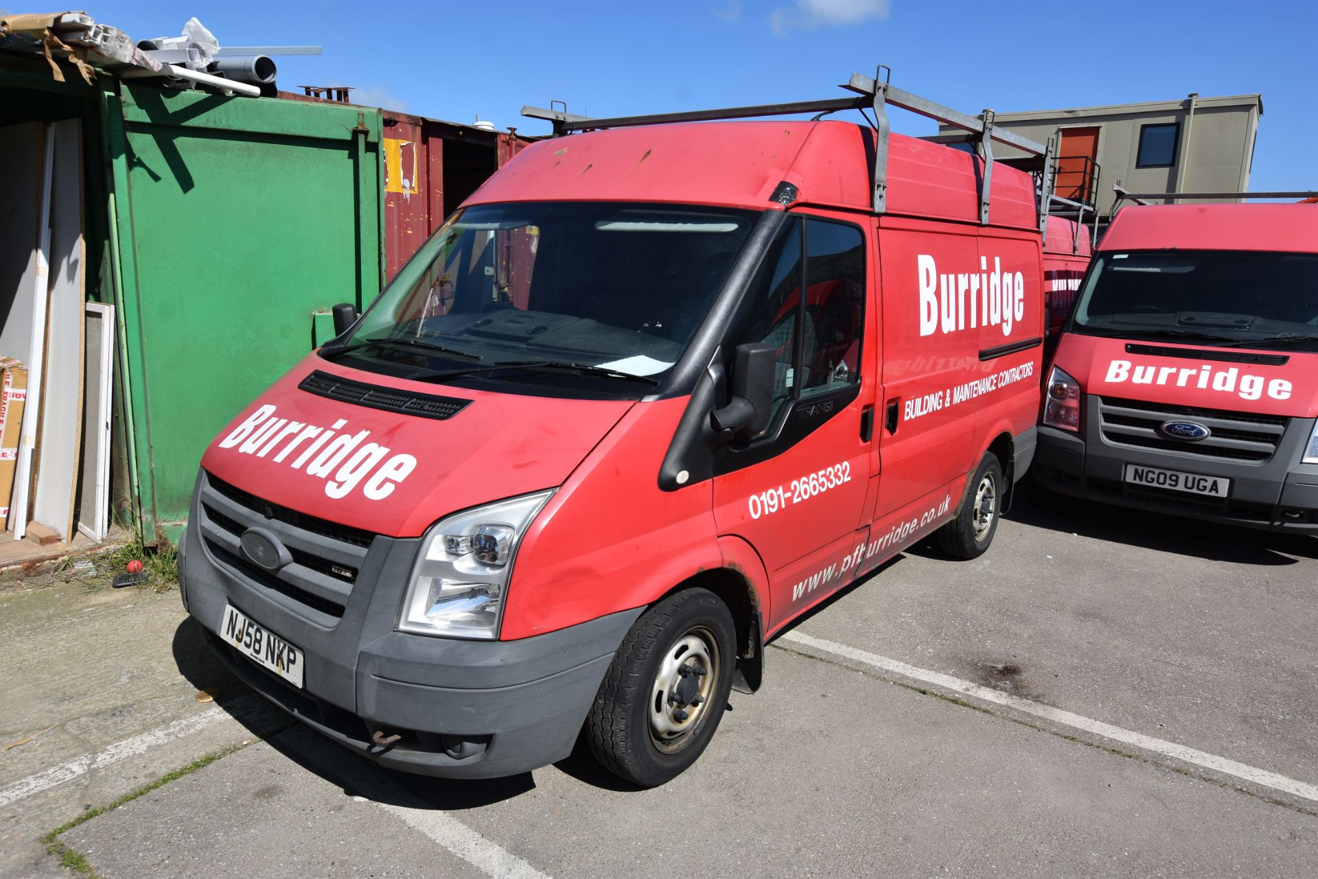 Ford TRANSIT 85T280 FWD SWB TDCi MEDIUM ROOF PANEL VAN, reg no. NJ58 NKP, date first registered 16/ - Image 2 of 6