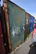 Steel Cargo Container (3), approx. 3.3m long, reserve removal until contents cleared