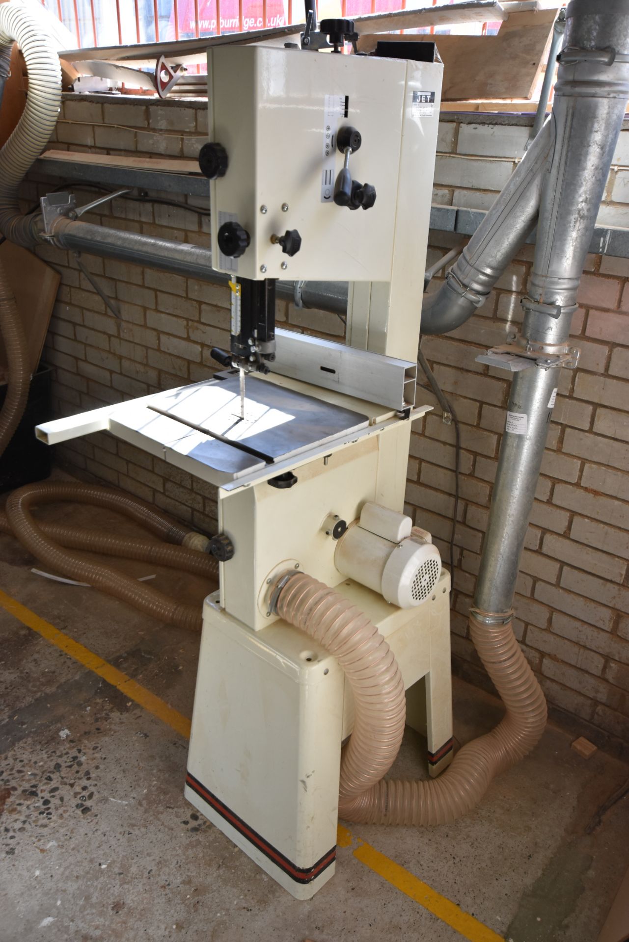 Jet JWBS-14 VERTICAL BANDSAW, serial no. 07110295, year of manufacture 2007, 230V, approx. 345mm - Image 2 of 3