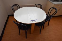 Table, with chairs as set out