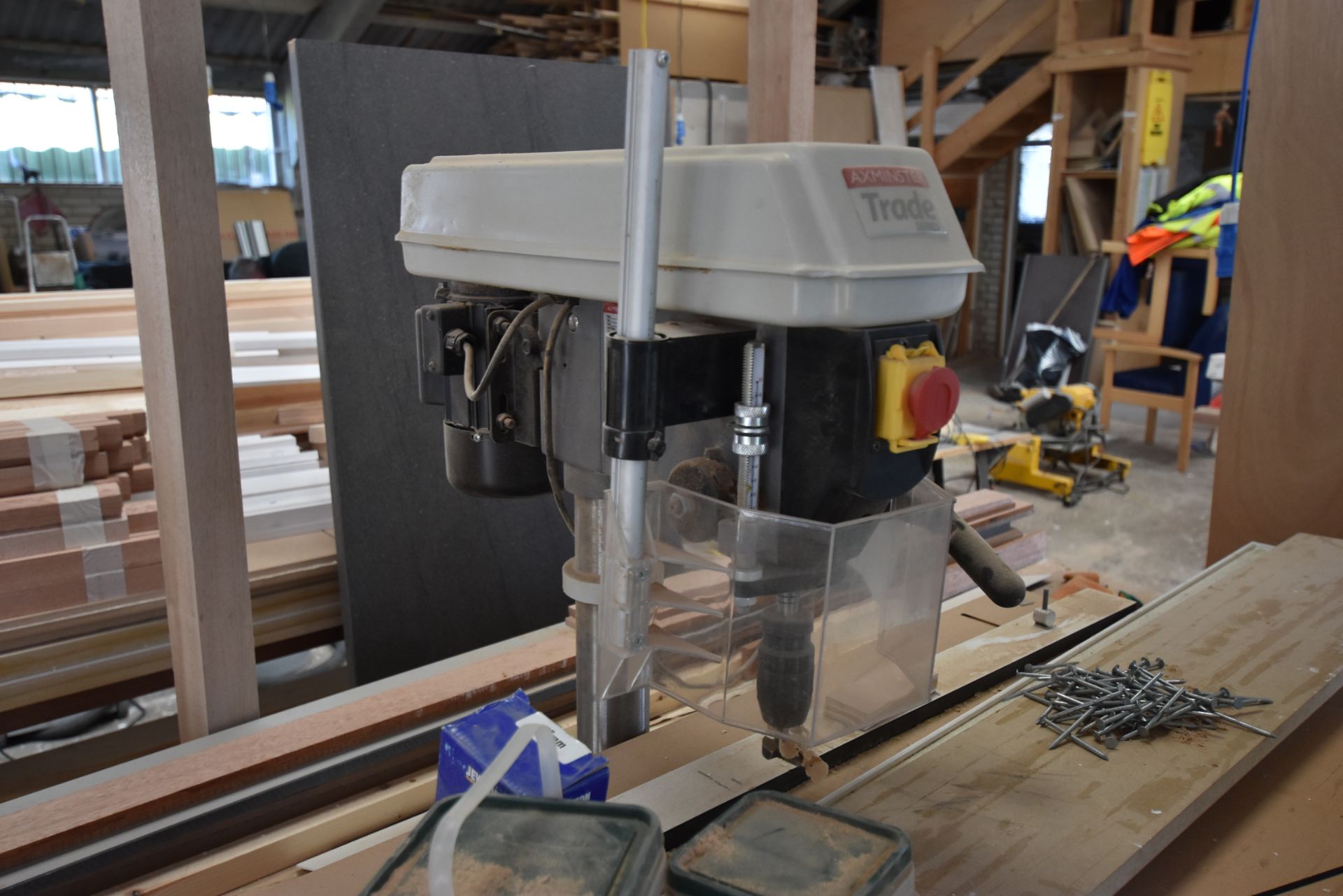 Axminster TRADE SERIES AT2001DP PILLAR DRILL, 240V, with timber benching (excluding timber - Image 3 of 4