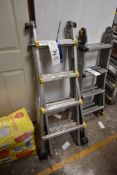 Folding Alloy Extension Ladder