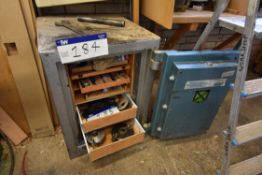 SMP Single Door Safe, (no key), reserve removal until contents cleared