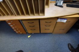 Three multi drawer pedestals and multi drawer cabinet