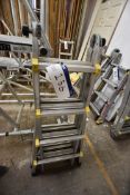 Folding Alloy Extension Ladder