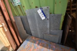 Galvanised Steel Mesh, as set out against container end