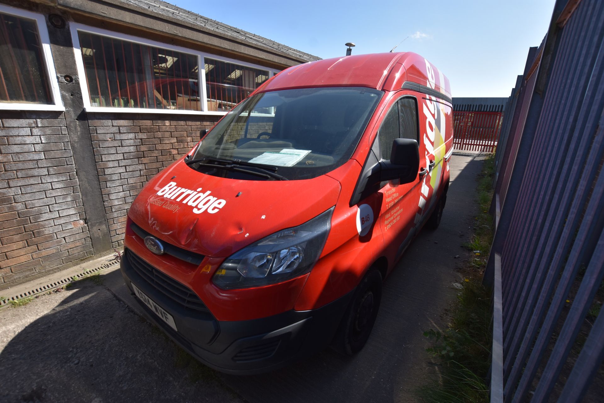 Ford TRANSIT CUSTOM 290 L1 2.2 TDCi 100ps LOW ROOF PANEL VAN, reg no. YG14 WVF, date first - Image 2 of 9