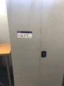 Double Door Steel Cabinet, reserve removal until contents cleared