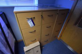 Three x Four Drawer Filing Cabinets