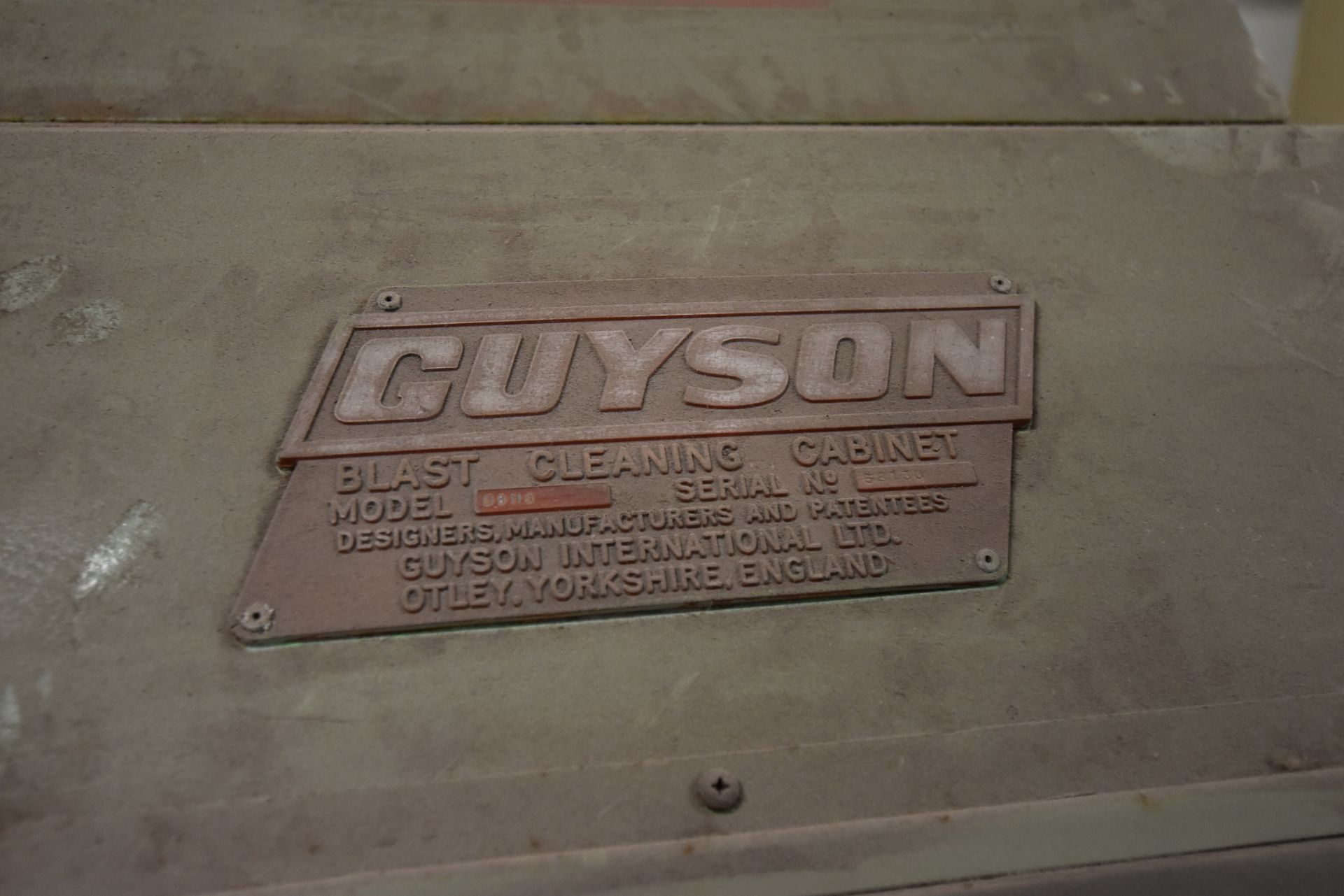 Guyson DBH8 Blast Cleaning Cabinet, serial no. 681 - Image 2 of 2