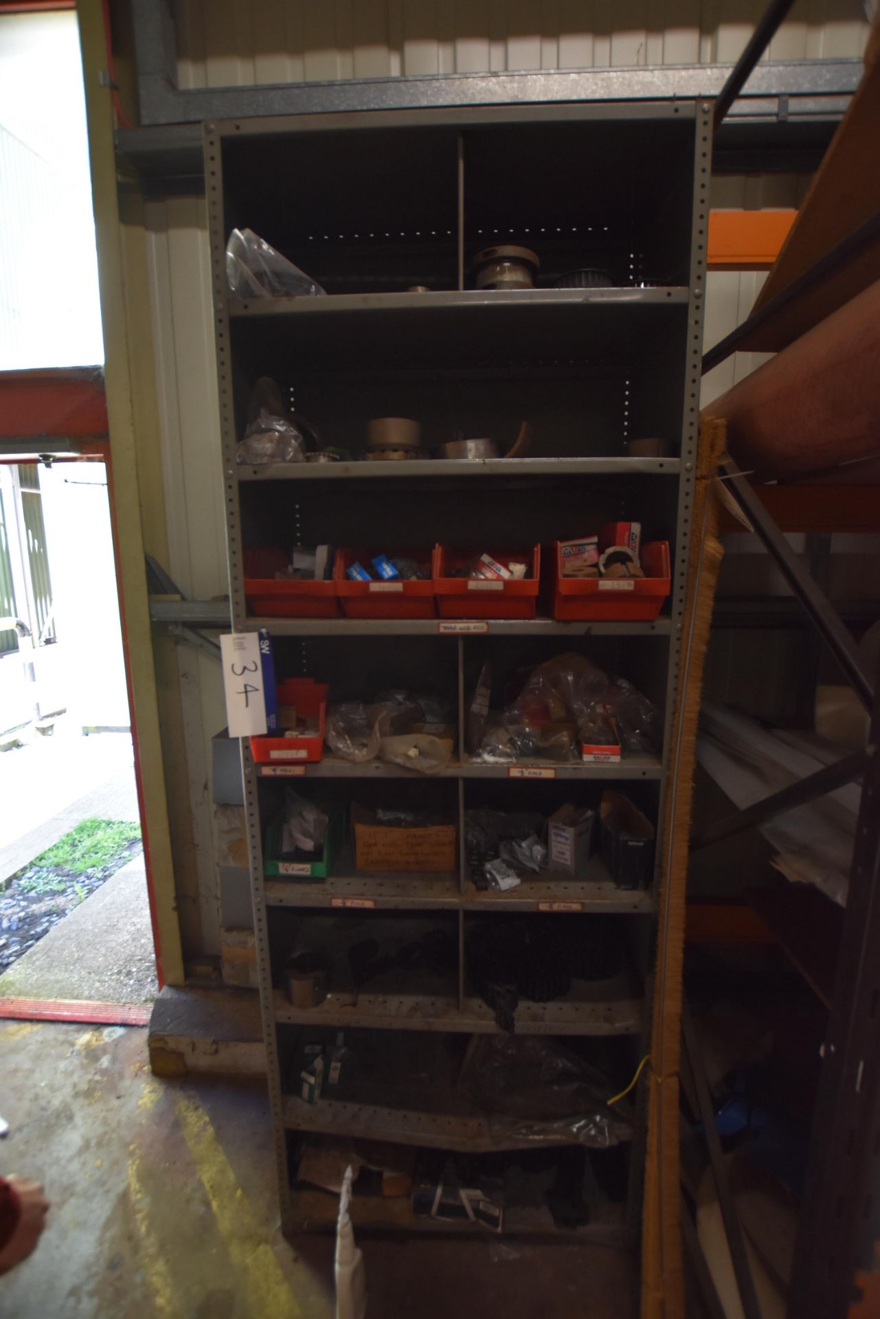 Steel Multi Tier Rack, with contents including cha