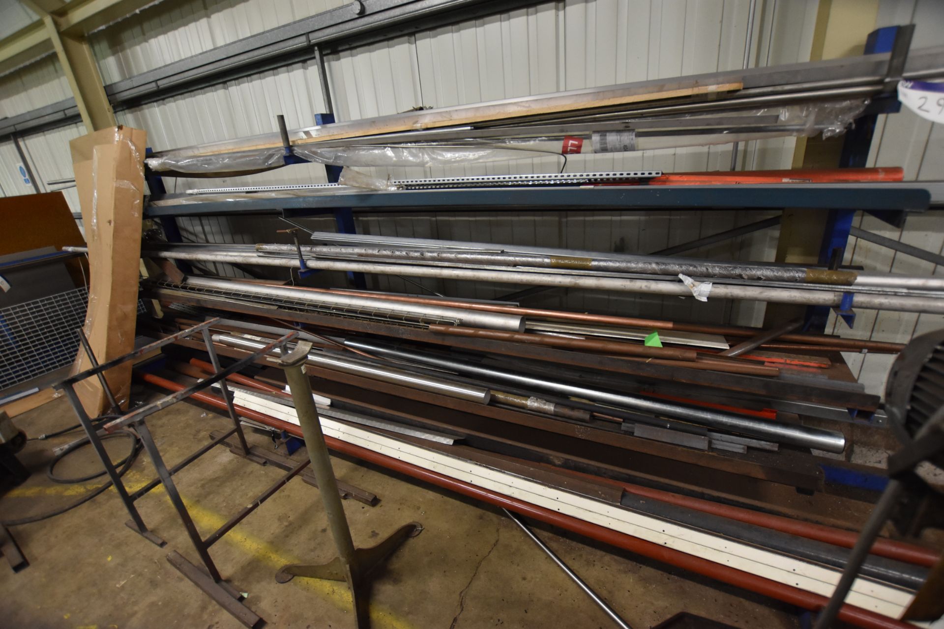 Fabricated Steel Six Tier Single Sided Stock Rack, - Image 3 of 3