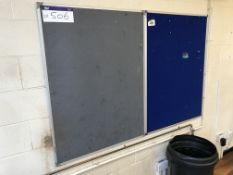 Two Felt Notice Boards, approx. 1200mm x 900mm