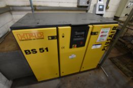 HPC BS51 Package Air Compressor, serial no. 1007