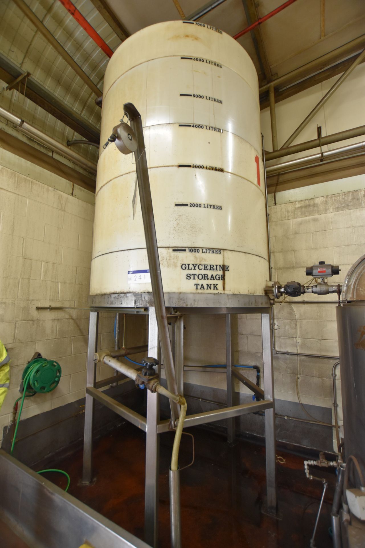 700 Litre Glycerine Storage Tank, approx. 2m dia.