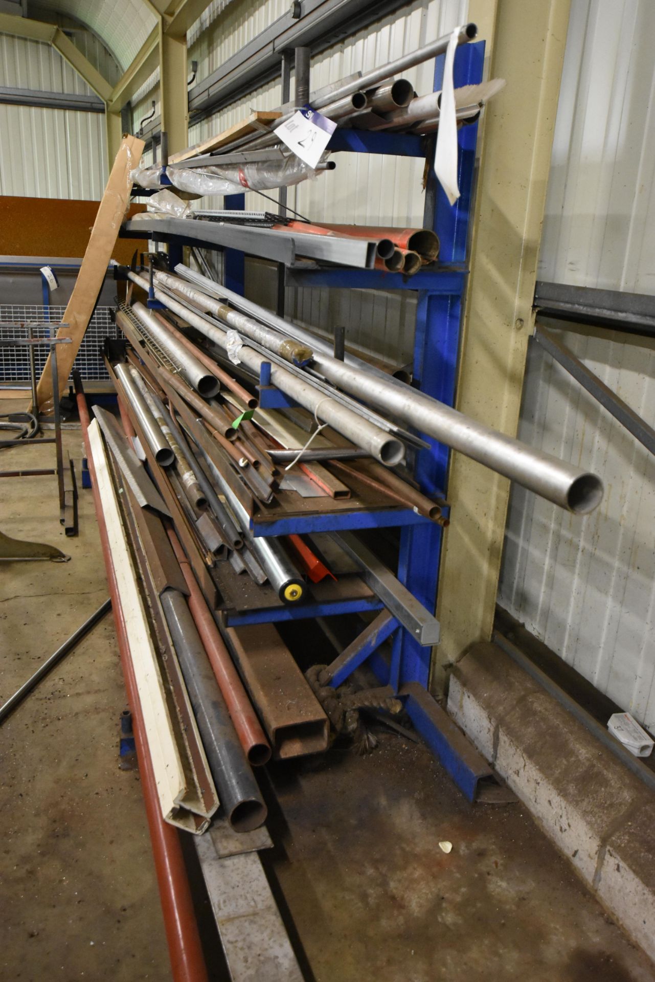 Fabricated Steel Six Tier Single Sided Stock Rack, - Image 2 of 3