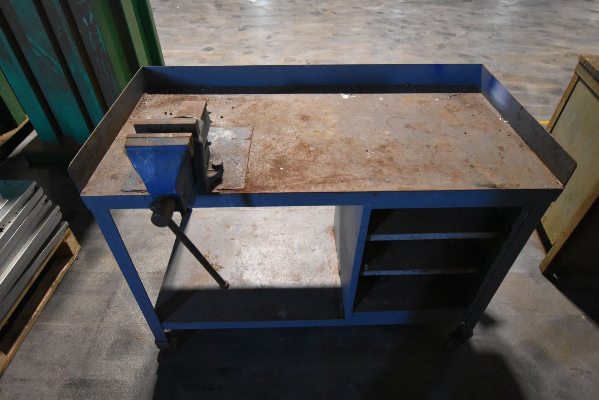 Steel Mobile Workbench, approx. 1225mm x 600mm, wi