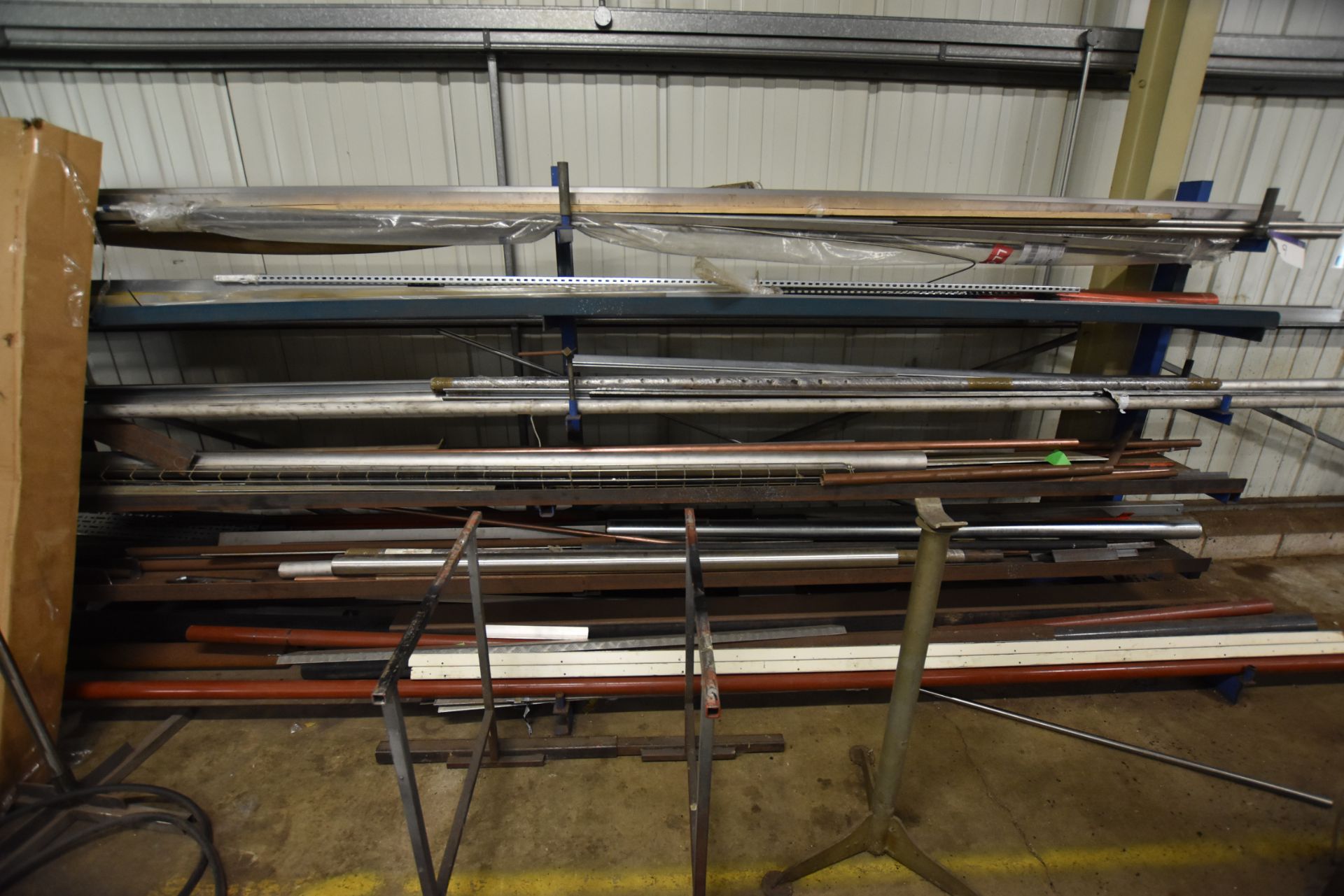 Fabricated Steel Six Tier Single Sided Stock Rack,