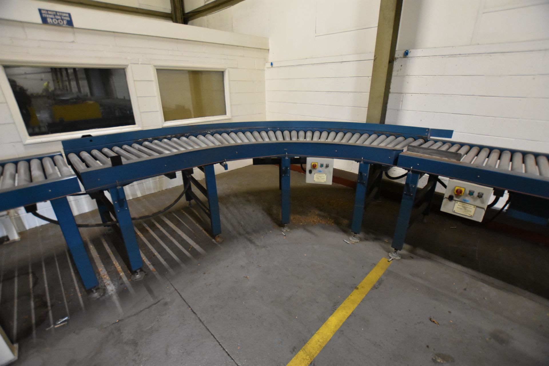 Bankside POWERED ROLLER CONVEYOR, approx. 45m long - Image 3 of 10