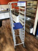 Steel Framed 12 Tier Canteen Tray Collection Troll