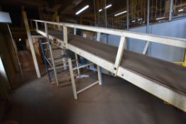 APPROX. 1M WIDE PART INCLINED BELT CONVEYOR, appro