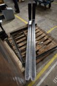 One Pair Fork Truck Tines, approx. 100 x 40 x 1800