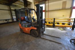 Toyota 42-7FGF15 1500KG LPG FORK LIFT TRUCK, seral